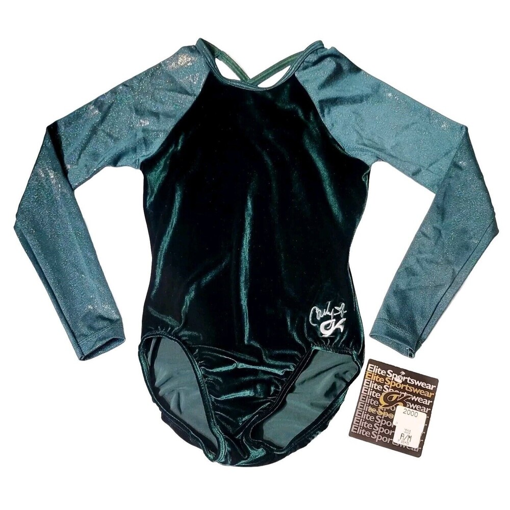 GK Shimmering Green Long Sleeve Bodysuit